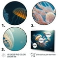 thumbnail image 3 of Designart Jellyfish In The Ocean I Canvas Wall Art, 3 of 5
