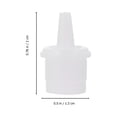 thumbnail image 4 of CIMAXIC 100 Pcs Embout de Colle pour Extension de Cils Colle de Greffage de Cils Bouchon de Bouteille de Colle, 0.79"X0.51"X0.51 Pouces, 4 of 4