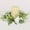 White, variant on Boreal Craft Party Decorations for Women Rose Hydrangea Candle Rings Wreaths Floral Candle Ring Candlerings For Pillar Candle
