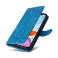 thumbnail image 6 of Dteck iPhone 11 Case, PU Premium Leather Embossed Wallet Card Cash Slots Ultra-Slim   Magnetic Flip Kickstand Shockproof Cover for iPhone 11 6.1 inch,Blue, 6 of 11