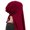 Burgundy, variant on Multiuse Women Hijab Scarf Headwrap Fast Drying for Various Season and Occasion