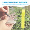 thumbnail image 4 of Uxcell 50 Pcs Plastic Plant Tags, Wrap Around Plant Labels Adjustable Nursery Garden Tags with Pen for Plant Yellow, 4 of 6
