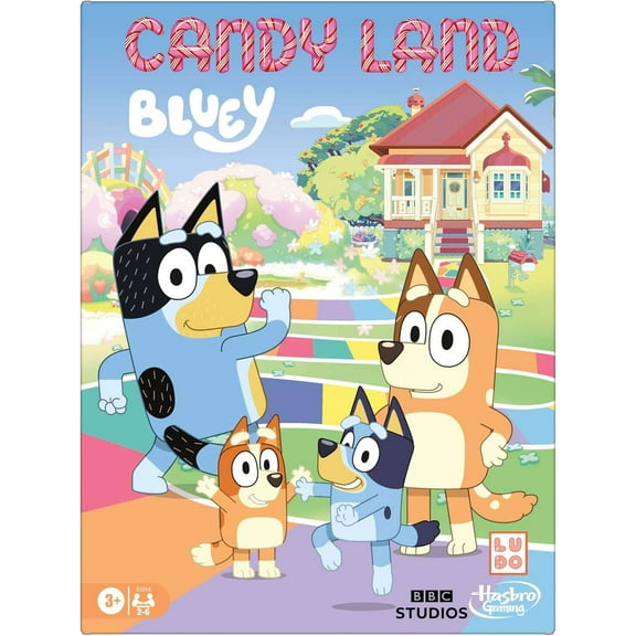 Bluey Candy Land Board Game (Play as Dad, Mum, Bluey, Bingo, Muffin or Socks!)
