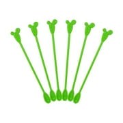 6Pcs Cafe Plastic Flamingo Cactus Tropical Disposable Coffee Stirrer Cocktail Tool Mixing Sticks Swizzle Sticks B