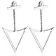 thumbnail image 2 of Triángulo Pendientes De Moda De Joyería Cuelgan Geométricas Perno Prisionero Del Oído Pteado Sunnimix none, 2 of 7