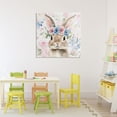thumbnail image 3 of Stupell Industries French Country Flower Power Bunny Canvas Art, 30 x 30, by Tina LeCour, 3 of 8