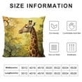 thumbnail image 5 of GOSMITH  African Animals Leopard Throw Pillow Covers Giraffe Elephant Horse Zebra Decorative Pillows Case Outdoor Cushion Covers for Couch Sofa Bed Home Decor, 5 of 5
