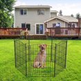 thumbnail image 4 of Domqga Dog Playpen 30" 6 Panel, Pet Playpen Garden Fence Animal Wire Fence, Picket Fencing No-Dig for Yard, 4 of 11