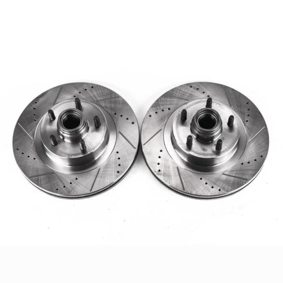 Power Stop AR8585XPR Evolution Drilled & Slotted Rotors -Front