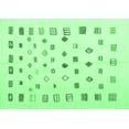 thumbnail image 1 of Ahgly Company Indoor Rectangle Abstract Emerald Green Contemporary Area Rugs, 7' x 10', 1 of 4