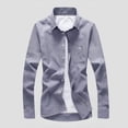 thumbnail image 1 of pstuiky camisetas para hombre, Camiseta informal de manga corta con botones y solapa de color liso para hombre camisetas de hombre m, 1 of 3