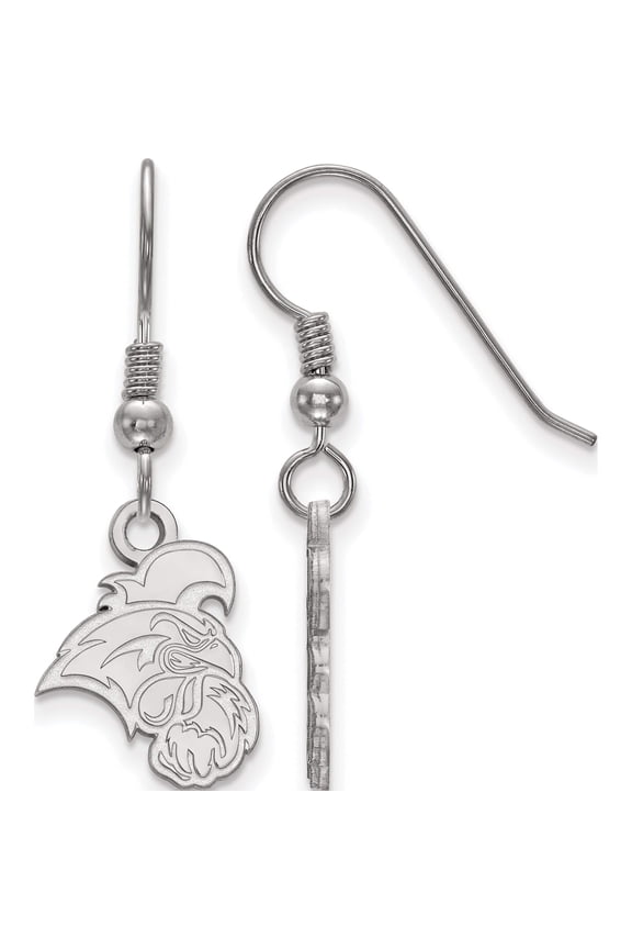 Sterling Silver Ss Rh-P Logoart Coastal Carolina University Small Dangle Earrings (32 X 11) Made In United States ss006ccu