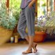 thumbnail image 1 of MKLEKYY Pantalones Cortos Casuales para Mujer, Elegantes y Estampados, Sueltos y de Un Cuarto., 1 of 3