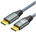 thumbnail image 1 of DP1.4 Câble Displayport 8K 60Hz 4K 144Hz Blindé HDR 32Gbps Câble Audio Vidéo pour Ordinateur Portable TV Projecteur 5 Mètres, 1 x Câble Displayport, 1 of 8