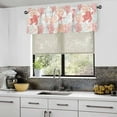 thumbnail image 5 of Kitchen Curtain Valance for Windows Nautical Theme Sea Turtle Coral 1 Panel, 54 x 18 Inch Rod Pocket Valance Window Treatments Short Curtains for Bathroom Bedroom, 5 of 6