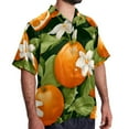 thumbnail image 2 of Tangerine Men's Printed Casual Button Down Short Sleeve Beach Shirts, 2 of 6
