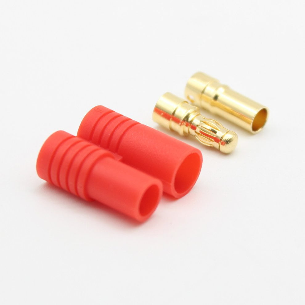 3.5mm Male And Female Banana Plug 10 Sets Of Connectors Red Protective