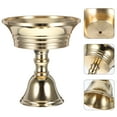 thumbnail image 4 of 2 portalámparas de cobre para templos y salones budistas. Candelabros de aceite., 4 of 8