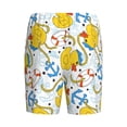 thumbnail image 5 of Gaeub Ducks and Anchors Printed Men's Short Pajama Pants, Lightweight Lounge & Sleep Bottoms Keep You Cool - Small, 5 of 9