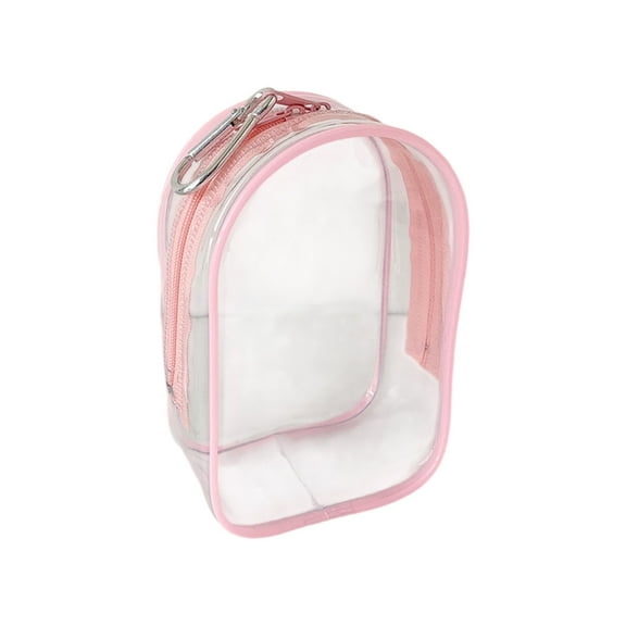 Lightweight PVC Doll Carrying Case Transparent Display Window Sealed Zipper Collectible Doll Case For Collectibles