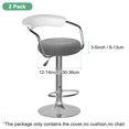 thumbnail image 3 of Uxcell 2-Pack Fundas Redondas para Taburetes de Bar, para Fundas de Asiento de Malla de Poliéster de 12-14 Pulgadas con Bandas Elásticas [Gris], 3 of 7