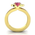 thumbnail image 4 of 2.35 Ct Stunning Oval Cut Red Ruby Gemstone Engagement Ring for Women Solid 14K Yellow Gold Size 3.5 by Diamond-Capitals, 4 of 8