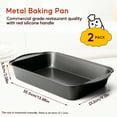 thumbnail image 2 of Katbite 2-Piece Carbon Steel Nonstick Bakeware Set: Versatile Baking Pans,9.13"x14.33"x2.08"., 2 of 9