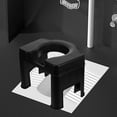 thumbnail image 3 of OULII Potty Step Stool Black PP Comfortable Feet Support Home Decor 1Set, 3 of 8