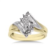 1/10cttw Diamond Bridal Set
