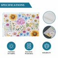 thumbnail image 6 of Sunflower Placemats Set of 12, Colorful Flowers Summer Botanical Watercolor Placemats for Dining Table, Place Mats for Kitchen Tabletop, Waterproof Wipeable Dining Table Mats Set, 6 of 9