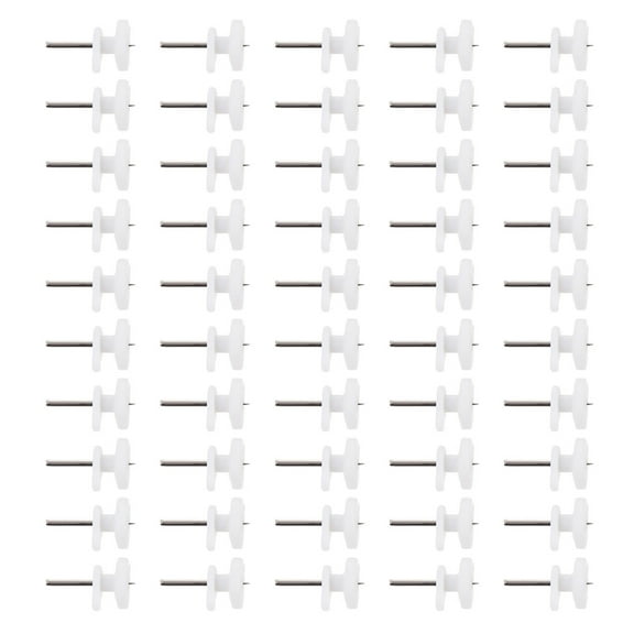 HOMEMAXS  100 Pcs Picture Frame Hangers Without Nails Hanging for Concrete Walls Poster Hangings White