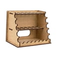thumbnail image 2 of Organizador de escritorio de madera para pinceles y materiales de . Versátil, con 14 orificios para pinceles y bolígrafos de modelismo., 2 of 9