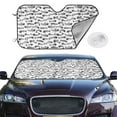 thumbnail image 2 of Fotbe Fish Bones Car Windshield Sunshade | Sun Visor Protector Front Window Shade, Keeps Out UV Rays, Keeps Your Vehicle Cool-Medium, 2 of 7