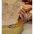 thumbnail image 4 of Ivy & Bauble 18K Yellow Gold Plated Simulated Diamond CZ Art Deco Wedding Ring Band, Size 9, 4 of 4