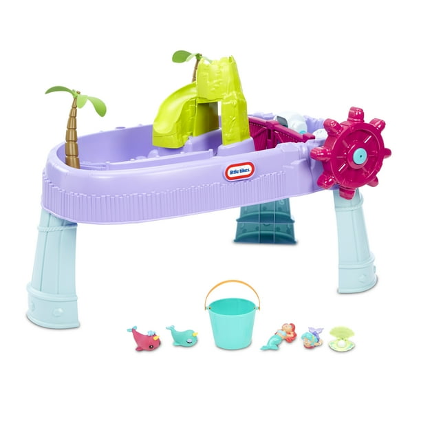 Little Tikes Mermaid Island Wavemaker Water Table with Five Unique Play