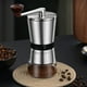 thumbnail image 3 of Inteprter Molinillo de café portátil y de tamaño pequeño, plateado, para el hogar, externo, 8 velocidades, grueso y fino Juegos de servir café y té, 3 of 6
