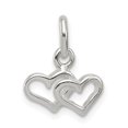 thumbnail image 1 of 925 Argent Sterling Double Coeur Pendentif Pendentif Amour Multiple, 1 of 6