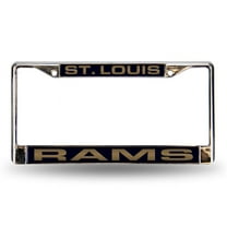 St Louis Football Rams Chrome Metal License Plate Frame Holder