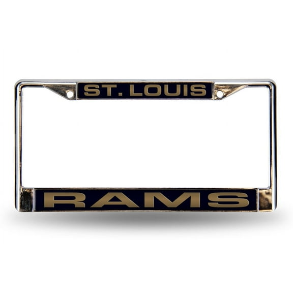 St Louis Football Rams Chrome Metal License Plate Frame Holder
