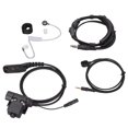 thumbnail image 1 of Throat Microphone Headset, U94 PTT Adapter Cable Hands Free High Tenacity  For DP4400, 1 of 8
