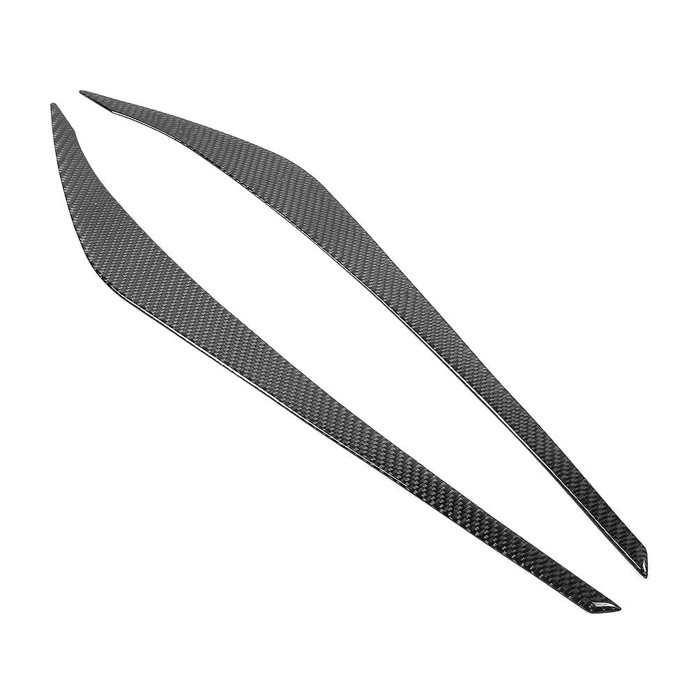 Pair Headlight Eyebrow Trim Eyelid Eyeline Cover Fits For Elantra 2016