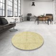 thumbnail image 3 of Ahgly Company Indoor Square Abstract Brown Gold Abstract Area Rugs, 6' Square, 3 of 6