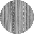 thumbnail image 1 of Ahgly Company Indoor Round Abstract Gray Modern Area Rugs, 6' Round, 1 of 4
