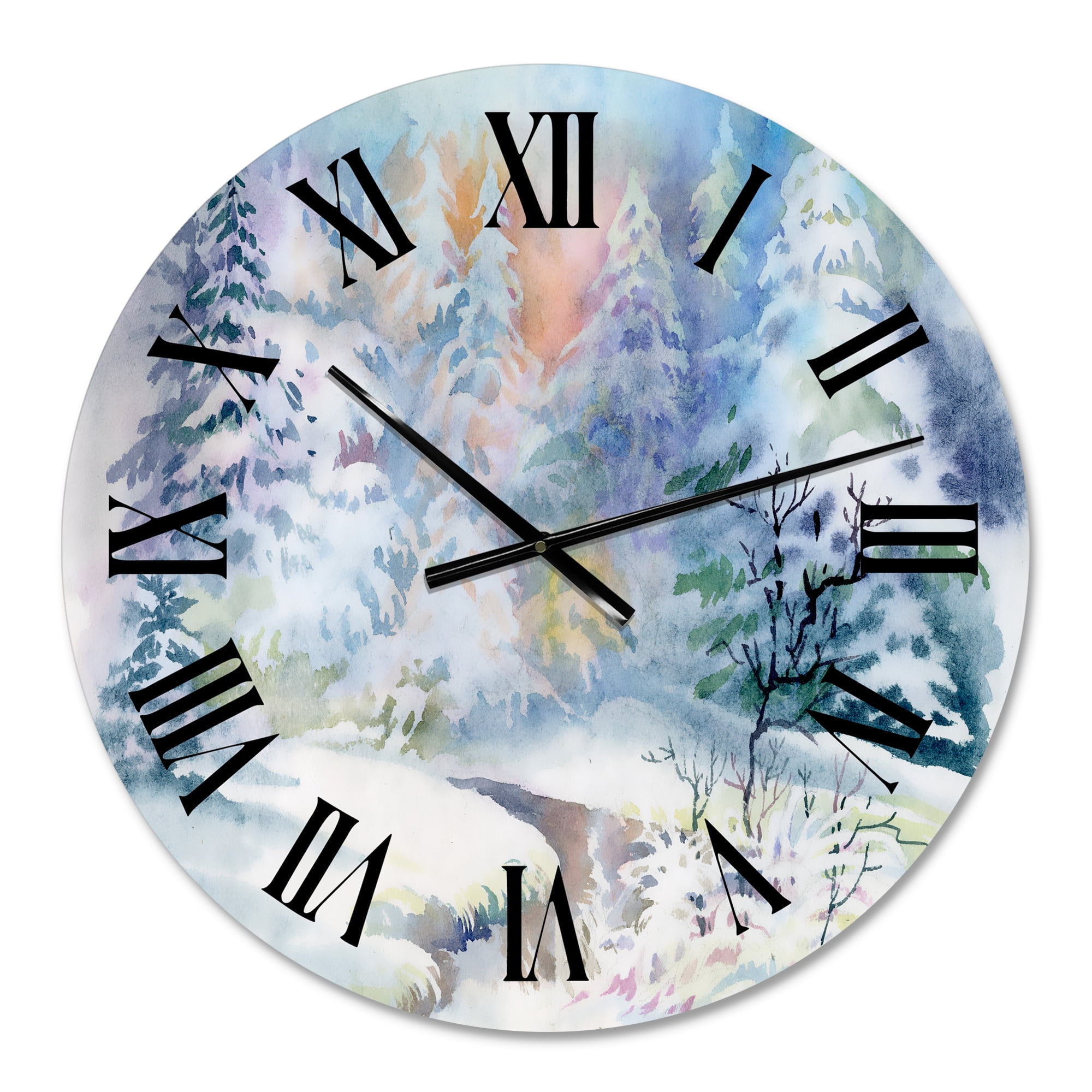 Designart 1 in Quartz Modern and Contemporary Wall Clock