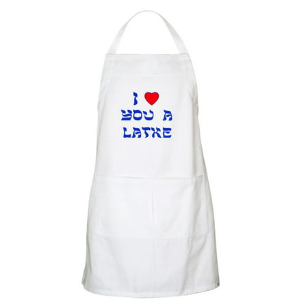 CafePress - I Love You A Latke BBQ Apron - Kitchen Apron with Pockets, Grilling Apron, Baking