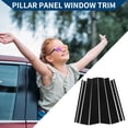 thumbnail image 3 of Unique Bargains Door Pillar Window Trim for Honda Pilot 2015-2022 / Car Front Rear Left Right Side Outer Post Pillar Trim Cover / Anti Scratch Stickers / 8 Pcs Black, 3 of 7