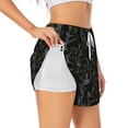 thumbnail image 3 of Lsque Lilies Flowers Printed Women's Running Shorts with Liner Pockets,Elastic Quick Dry Workout Athletic Gym Yoga Shorts,Womens High Waist Shorts-XX-Large, 3 of 9