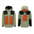 thumbnail image 2 of Busydd Heated Jacket for Men and Women with 4 Heating Zones USB Rechargeable Heated Coats Fashion Unisex Long Sleeve Warming Winter Jacket Casual Zipper Pockets Hooded Windbreaker Jacket, 2 of 4