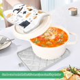 thumbnail image 3 of Yayeee Pot Holders Kitchen Heat Resistant with Pocket 7"x9.8" Cotton Oven Cooking Hot Pads, White Halloween Pattern, 3 of 7