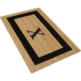 thumbnail image 2 of Legendary Doormats 20" x 36" Monogrammed Coir Doormat for Entryway Indoors or Outdoors with Non Slip Rubber Bottom - Monogram X, 2 of 6